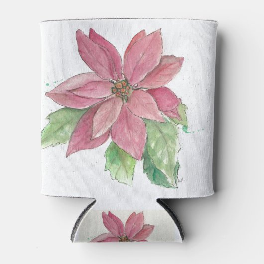 ポインセチア 缶クーラー (正面)