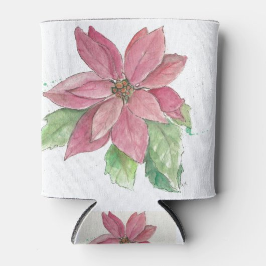 ポインセチア 缶クーラー (正面)