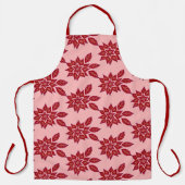 ポインセチア（赤） エプロン (正面)