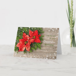 ポインセチア、12月クリスマス誕生日 シーズンカード