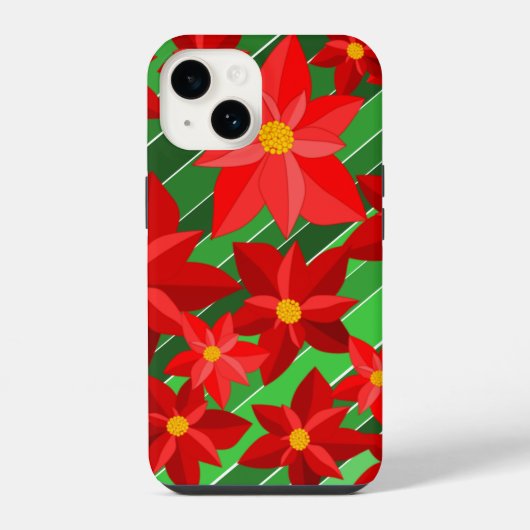 ポインセチア iPhoneケース (裏面)
