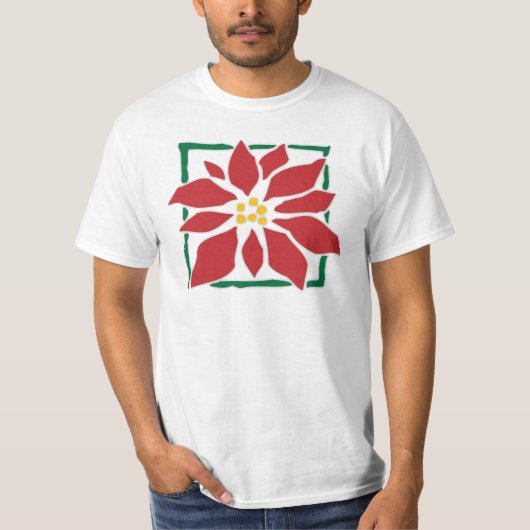 ポインセチア Tシャツ (正面)