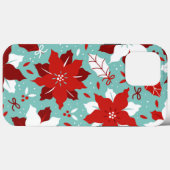 ポインセチアChristmas iPhone | Poinsettia iPhone Case-Mate iPhoneケース (裏面 (横))