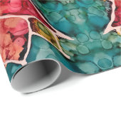 ポインセチアFaのlaのlaのクリスマスの包装紙 ラッピングペーパー (ロールコーナー)