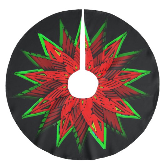 ポインセチアWOW フリース ツリースカート (正面)