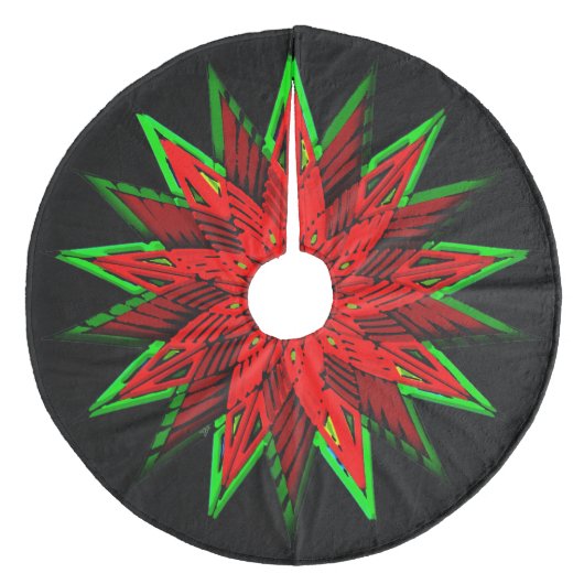 ポインセチアWOW フリース ツリースカート (正面)