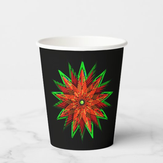 ポインセチアWOW 紙コップ (裏面)