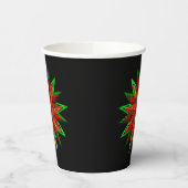 ポインセチアWOW 紙コップ (左)