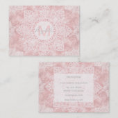 ポインセチエレガントアと雪片が曼荼羅を落とす 名刺 (正面/裏面)