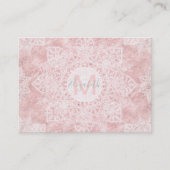 ポインセチエレガントアと雪片が曼荼羅を落とす 名刺 (正面)