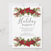 ポインセチエレガントアのクリスマスパーティー 招待状 (正面)