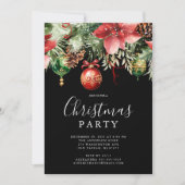 ポインセチエレガントアのクリスマスパーティー 招待状 (正面)