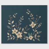 ポインセチラッピング紙 ラッピングペーパー (フラット)