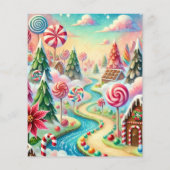 ポインセテお洒落ィアキャンドリーランドスクラップブック紙 (裏面)