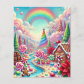 ポインセテお洒落ィアキャンドリーランドスクラップブック紙 (正面)