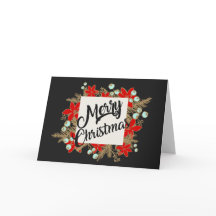 ポインセテお洒落ィアスメリークリスマスリース