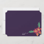 ポインセティアコーナーズホリデーフォトカード シーズンカード (裏面)