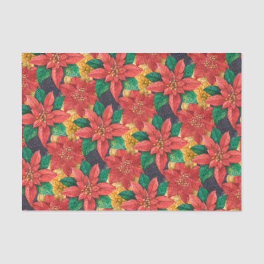 ポインセティアスクリスマスフローラ 薄葉紙 (正面)