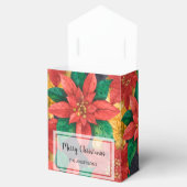 ポインセティアスクリスマスホリデーテント フェイバーボックス (オープン)