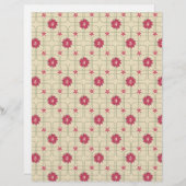 ポインセティアススクラップブック紙 (正面/裏面)