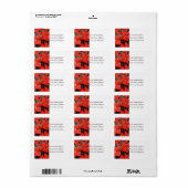 ポインセティアス住所 シール (フルシート)