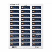 ポインセティアス・クリスマスのカウボーイハット ラベル (フルシート)