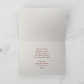 ポインセティアス・クリスマスカードを使った超現実的なシーン カード (内部)