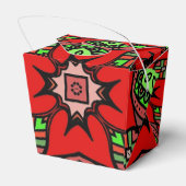 ポインセティアス・クリスマステイクアウト フェイバーボックス (裏面サイド)