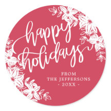 ポインセティアス – ハッピーホリデー – ギフト