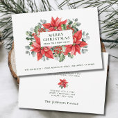 ポインセティアス・メリークリスマス・from New Home 案内状