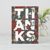 ポインセティアホリデイフローラサンキューカード サンキューカード (スタンド正面)