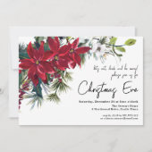ポインセティアホリデイフローラ | Christmas Eve Dinner I 招待状 (正面)