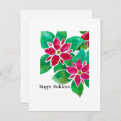 ポインセティアホリデーカモダンード (正面/裏面)