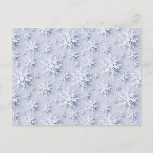 ポインセティアホリデークリスマスオープンハウス招待状 ポストカード (裏面)