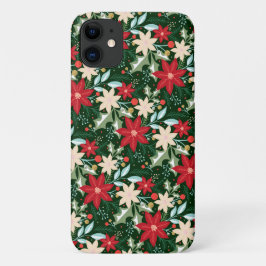 ポインセティアホリデークリスマス iPhone 11 ケース