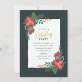 ポインセティアホリデーパーティー 招待状 (正面)