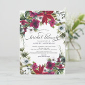 ポインセティアホリーブライダルシャワーブランチ 招待状 (スタンド正面)