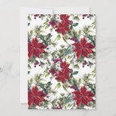 ポインセティアホリーブライダルシャワーブランチ 招待状 (裏面)