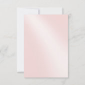 ポインセティアレースピンク赤面サンキューカード サンキューカード (裏面)