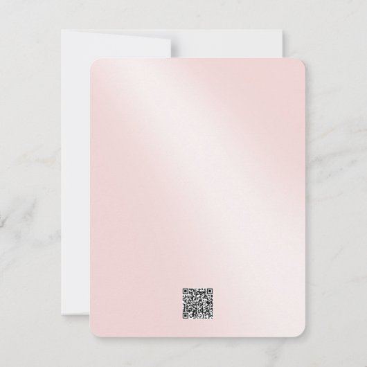 ポインセティアレースピンク赤面サンキューカード サンキューカード (裏面)