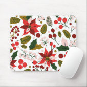 ポインセティア冬休みマウスパッド マウスパッド (マウス)