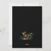 ポインセティア・アンド・ベリーズのクリスマス写真 シーズンカード (裏面)