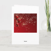 ポインセティア、ボーブルズ·ワイフ·クリスマス·グリーティング·カード シーズンカード (裏面)