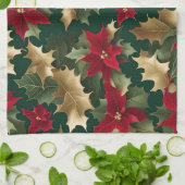 ポインセティガレオーキッチンタオル キッチンタオル (折り畳み)