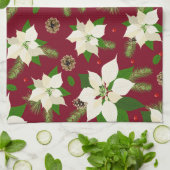 ポインセティシアキッチンタオル キッチンタオル (折り畳み)