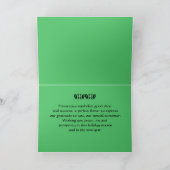 ポインセティハッピーホリデーズカスタマーカード シーズンカード (内部)