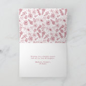 ポインセテエレガントィアとピネコーンクランベリーの写真 シーズンカード (内部)