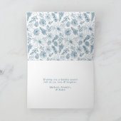 ポインセテエレガントィアとピネコーンブルー2枚の写真 シーズンカード (内部)