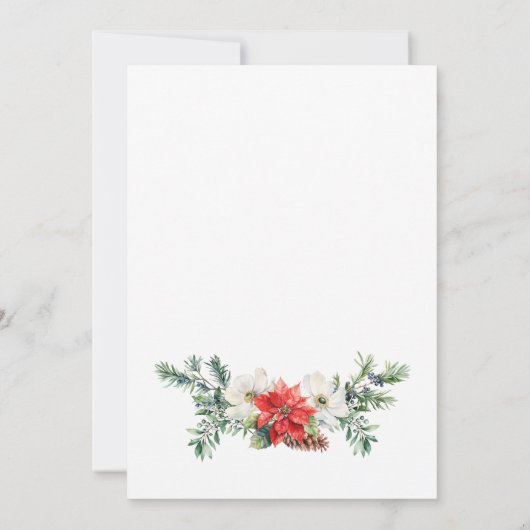 ポインセテエレガントィアオープンハウスクリスマスパーティー 招待状 (裏面)