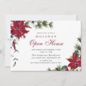 ポインセテエレガントィアクリスマスホリデーオープンハウス 招待状 (正面)